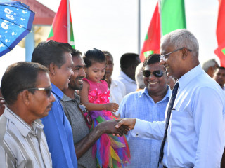 President Ibrahim Mohamed Solih arrived at Kooddoo Airport on Wednesday afternoon