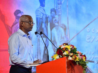 \'\'މަސްވެރިޔާ ކާޑު\'\' ތައާރަފް ކުރުމުގެ ޖަލްސާގައި ރައީސް ސޯލިހު ވާހަކަފުޅު ދައްކަވަަނީ