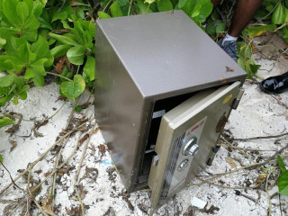 The safe was found by officers following up on phoned information