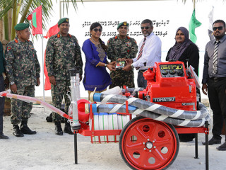 Defence Minister Mariya Ahmed Didi had conferred certificates to members of the team