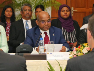 ހަތަރު ވަނަ މޯލްޑިވްސް - އިޔޫ ޕޮލިސީ ޑައިލޮގްގެ ތެރެއިން މިނިސްޓަރު އަބްދުﷲ ޝާހިދު