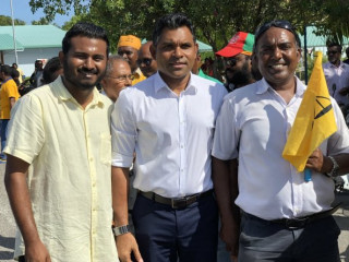 Vice President Faisal Naseem in Laamu atoll