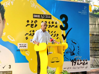 ރައީސް ސޯލިހު ކުރެންދޫގައި ވާހަކަދައްކަވަނީ
