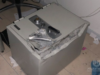 The safe had signs of tampering