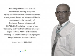 ފެން ކުންފުނީގެ އެންމެ ދުވަސްވީ މުއައްޒަަފު ޝާފިއު