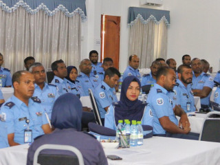 Officers are stationed throughout voting day, during vote counting, and assist in transporting ballot papers