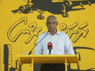 ހޯރަފުށީ ޖަލްސާގައި ރައީސް ސޯލިހް ވާހަކަ ދައްކަވަނީ