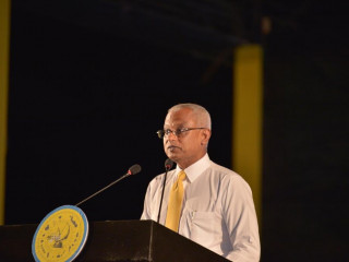 ރައީސް ސޯލިހް ހއ. ދިއްދޫގައި އޮތް ޖަލްސާގައި ވާހަކަފުޅު ދައްކަވަނީ