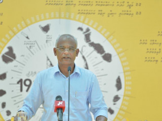 ރައީސް އިބްރާހިމް މުހައްމަދު ސޯލިހް ދ. މީދޫގައި ވާހަކަފުޅުދައްކަވަނީ