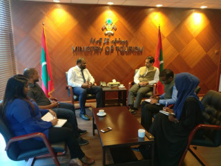 ބުދަ ދުވަހު އިންޑިއާގެ އެމްބެސެޑަރ ސަންޖޭ ސުދީރާ އެކު ބޭއްވި ބައްދަލުވުން