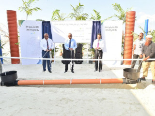 ހުޅުމާލެ ދެވަނަ ފިޔަވަހީގެ ފެނާއި ނަރުދަމާގެ މަސައްކަތް ފެށުން