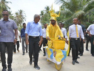 ރައީސް އިބްރާހިމް މުހައްމަދު ސޯލިހް ނ. ލަންދޫގައި