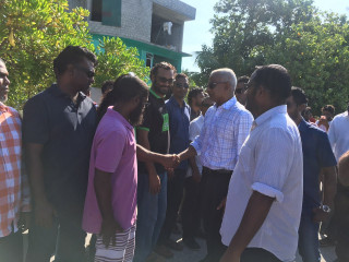 President Solih in Mahibadhoo