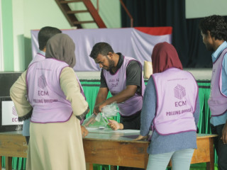 ECM officials at the 2019 parliamentary elections