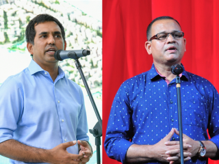 ކުރީގެ އިކޮނަމިކް މިނިސްޓަރު މުހައްމަދު ސައީދު (ވ) އާއި ކުރީގެ ޑިފެންސް މިނިސްޓަރު އާދަމް ޝަރީފު