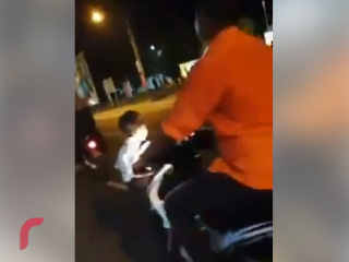 VIdeo of the incident was shared on social media