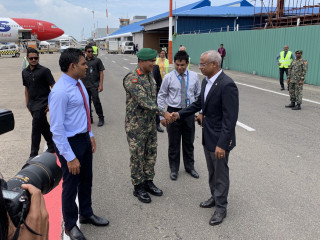 އިންޑިޔާއަށް ކުރައްވާ ރަސްމީ ދަތުރުފުޅެއްގައި ރައީސް ފުރާވަޑައިގަތުން