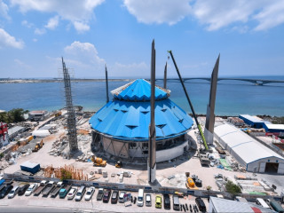 ކިންގް ސަލްމާން މިސްކިތް: 79 ޕަސެންޓް މަސައްކަތް ނިމި، ޖުލައި މަހު ހުޅުވުމު