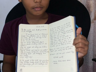 ކުޑަކުއްޖެއްގެ އާދޭސް ދުނިޔޭގެ ލީޑަރުންނަށް!