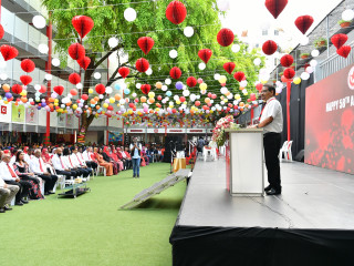 The anniversary celebrations of a local school