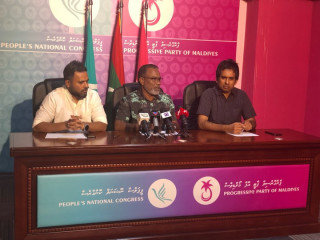 The opposition coalition press conference