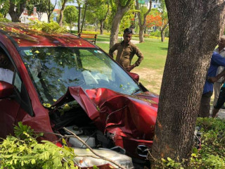 މިދިޔަ ހަފްތާ ތެރޭގައި މާލޭގައި ހިނގި އެކްސިޑެންޓެއްގައި ކާރު ހަލާކު ވެފައި