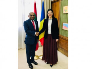 Foreign Minister Abdulla Shahid and Vice Prime Minister Ana Birchall
