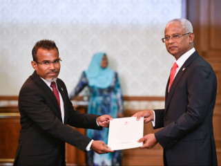 Attorney General Riffath receiving his letter of appointment