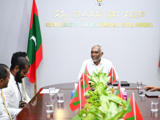The president met members of Thimarafushi island council and WDC on Wednesday