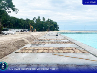 Work on design and construction of HA. Muraidhoo harbor well underway
