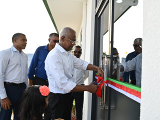 President Solih in Shaviyani atoll for re-election campaign