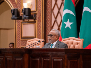 ރައްޔިތުންގެ މަޖިލީހުގެ ރައީސް އަބްދުއްރަހީމް އަބްދުﷲ.