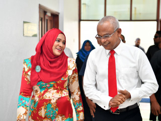 ރައިސުލް ޖުމްހޫރިއްޔާ އިބްރާހިމް މުހައްމަދު ސޯލިހު، އެޗްއާރުސީއެމްގެ ރައީސާ އައިމިނަތު އީނާސް