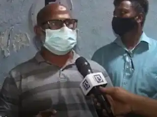 Abdul Samad gives an interview to Channel 13.