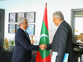 UNOPS Regional Director Sanjay Mathur has paid a courtesy call on the Minister of State for Foreign Affairs, Ahmed Khaleel