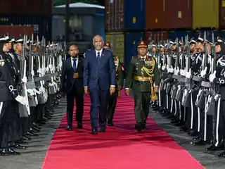 އޮސްޓްރޭލިޔާއިން ހަދިޔާކުރި ޕެޓްރޯލް ބޯޓު ކަމިޝަން ކުރުމުގެ ރަސްމިއްޔާތަށް ރައީސް ޑރ. މުހައްމަދު މުއިއްޒު ވަޑައިގަންނަވަނީ