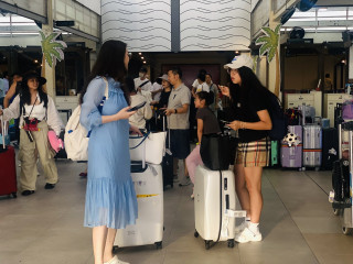 Tourists at Velana International Airport (VIA)