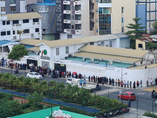 Health authorities discontinued administering first doses of the Covishield vaccine as of Monday