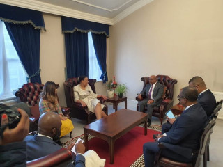 Maldives delegation meeting with Commonwealth SG Patricia Scotland