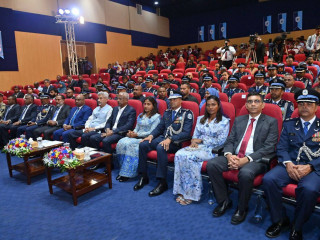 President Ibrahim Mohamed Solih attended the agreement signing ceremony  of Addu City Land Reclamation Project
