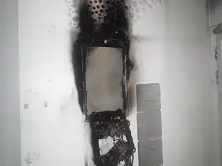Fire breaks out on the eighth floor of M. Birdline.