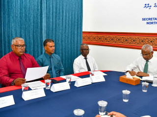 President Solih met with island council and WDC members of Utheemu