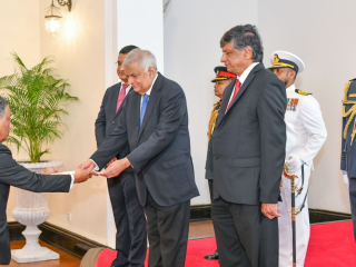 High Commissioner of Maldives to Sri Lanka Masood Imad Presents Credentials to the President of Sri Lanka