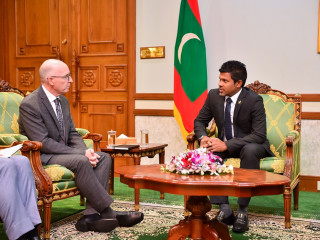 Vice President Hussain Mohamed Latheef and High Commissioner of Australia to the Maldives, David Jessup