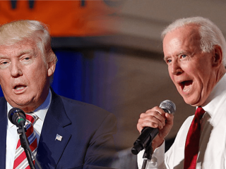 ޑިމޮކްރެޑިކް ޕާޓީގެ ރިޔާސީ ކެންޑިޑޭޓު، ޖޯ ބައިޑްން އާއި ރައީސް ޑޮނަލްޑް ޓްރަމްޕް