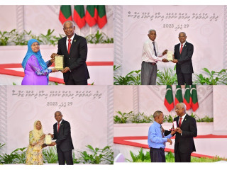 President Ibrahim Mohamed Solih has conferred the National Award for Public Service on 148 public servants