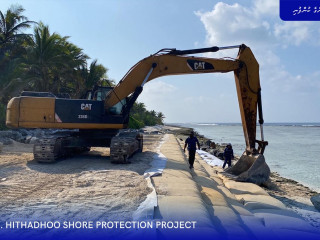 MTCC has completed 53 percent of the revetment construction of the Shore Protection Project of Addu City Hithadhoo