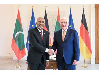 ރާއްޖޭގައި ޖަރުމަނު ކުންފުނިތަކަށް ހުރި ފުރުސަތުތަކާއި ބެހޭގޮތުން މައުލޫމާތު އެރުވުމަށްފަހު ރައީސް މުއިއްޒު މާލެ ވަޑައިގެންފި