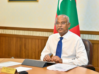 President Ibrahim Mohamed Solih at the Cabinet Meeting convened on Tuesday