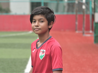 12 އަހަރުން ދަށުގެ ގައުމީ ފުޓްބޯޅަ ޓީމުގެ އެލީޓް ޕޫލްގެ ކުޅުންތެރިޔާ އީތަން އިބްރާހިމް ޒަކީ